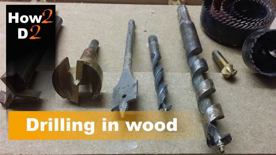 Types of drill bits for large holes