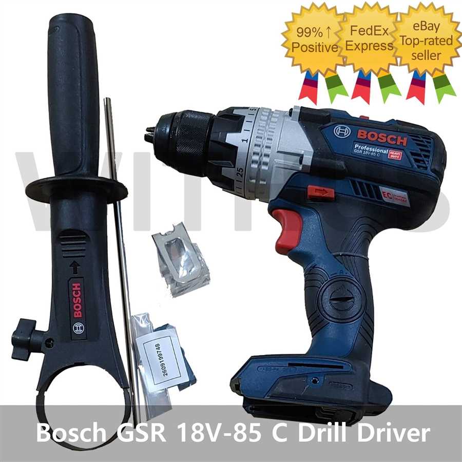 Technical Specifications of Bosch Professional Cordless Drills