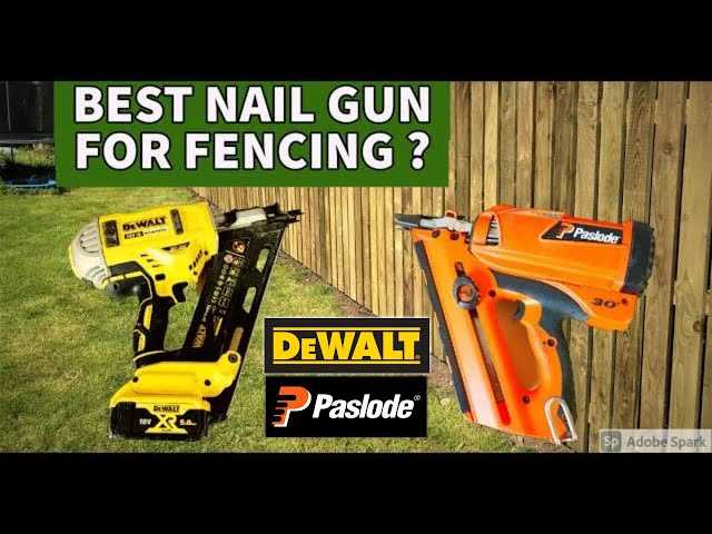 Factors to Consider when Choosing a Cordless Nail Gun for Fencing