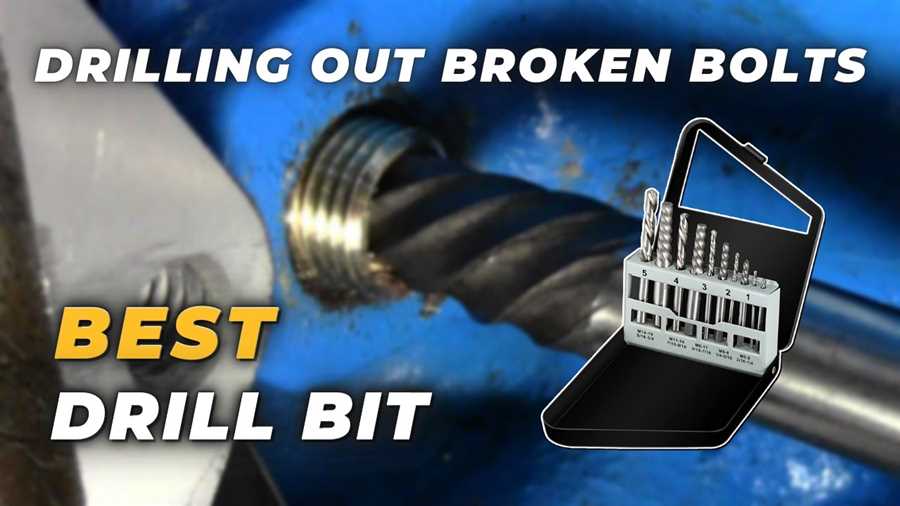 Carbide drill bits: Ideal for hardened bolts