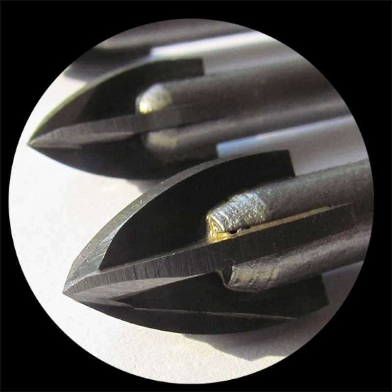 Diamond-tipped drill bits for glazed ceramic tile