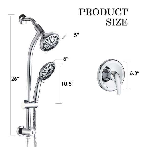 What is a drill-less slide bar shower combo?