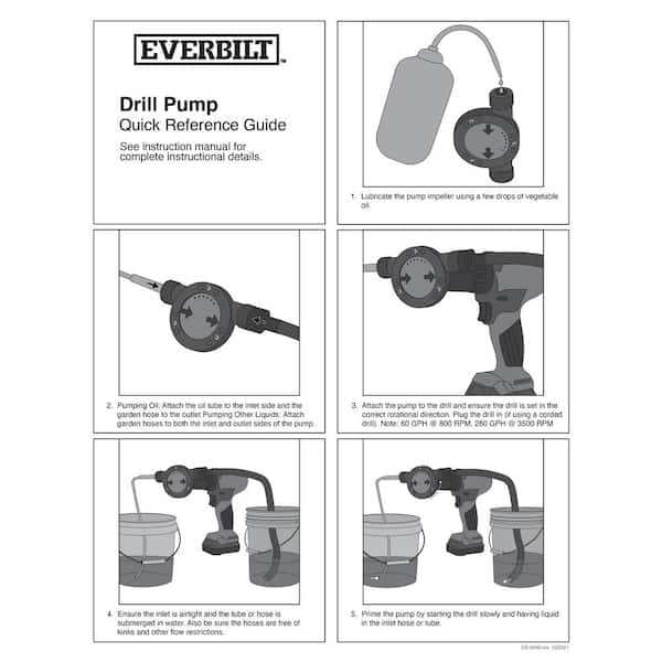 What is a drill powered water pump?