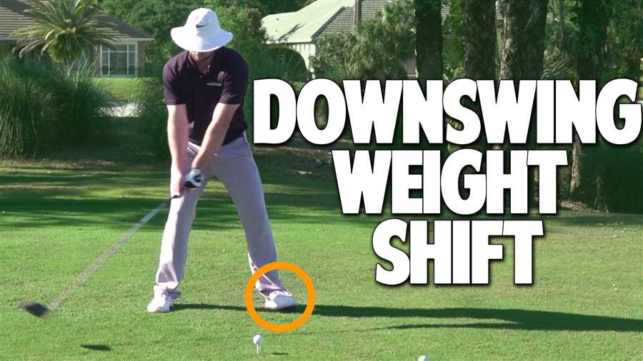 What is weight transfer in golf?