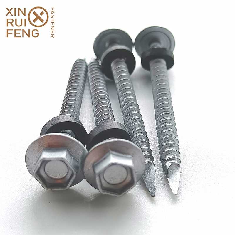 What is a hex flange head self drilling screw?