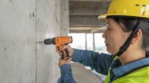 The  torque of the drill is equally important as power when drilling into concrete lintels. 