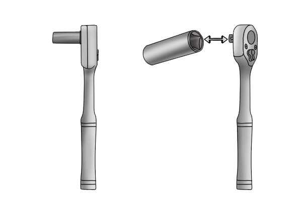 Select and Prepare the New Socket Wrench Head