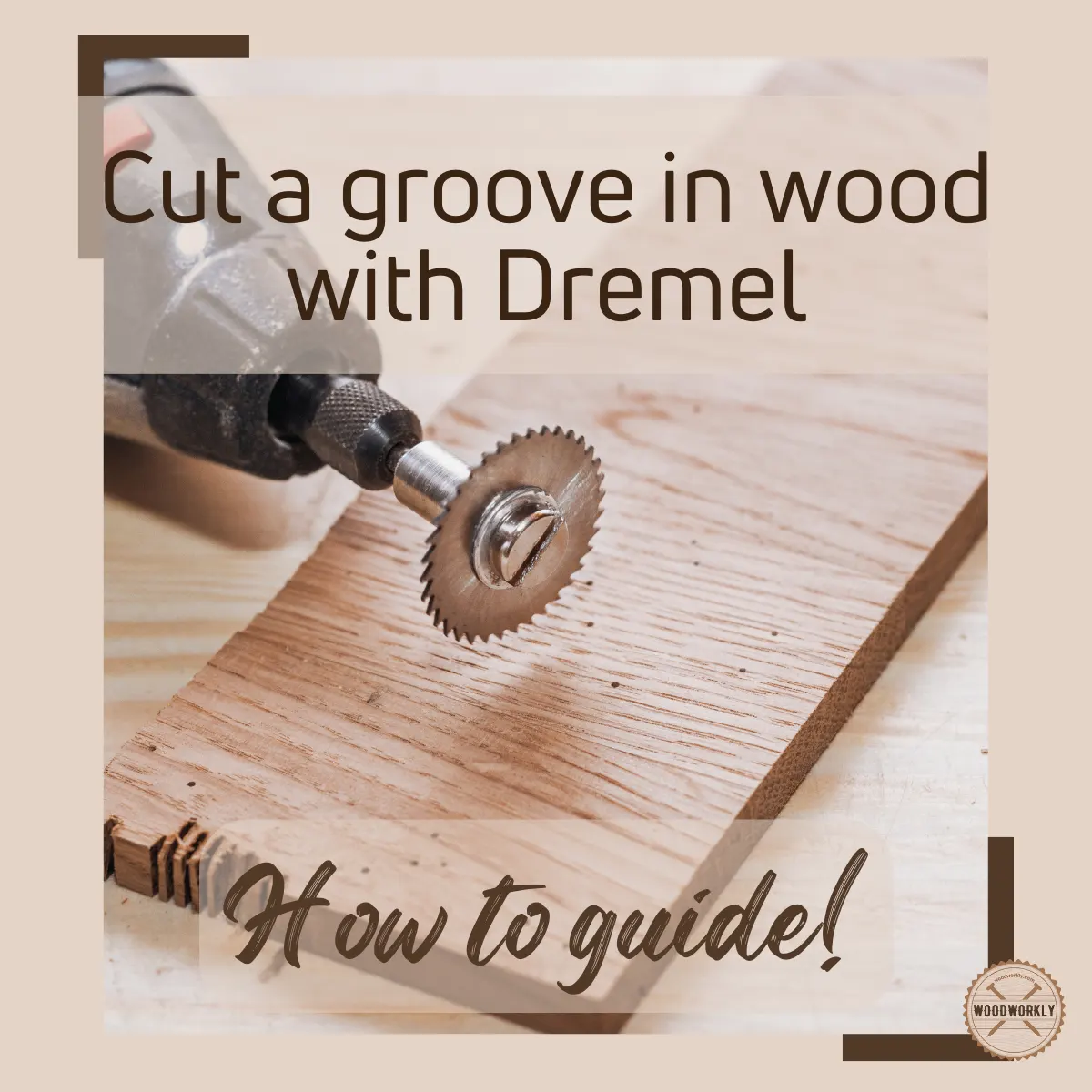 Step-by-step guide to cutting a groove with a drill