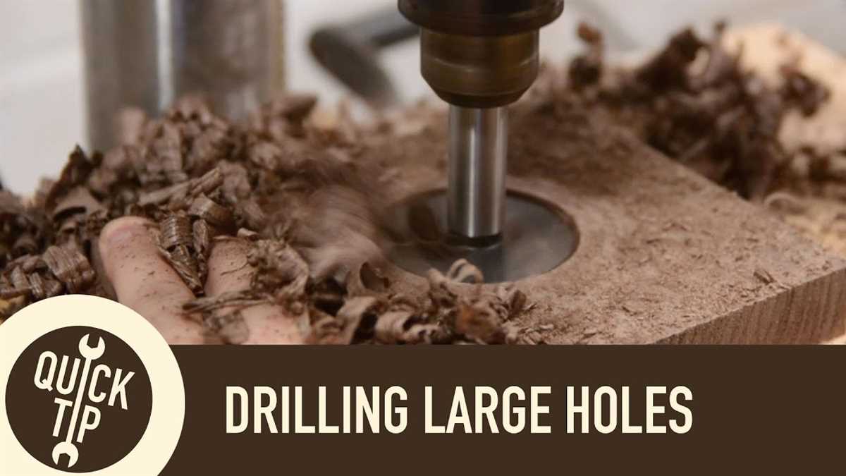 Step 6: Start drilling the hole