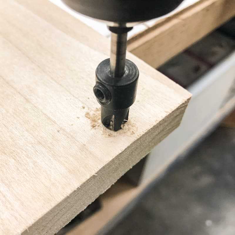 Step 2: Determine the desired depth of the countersink hole