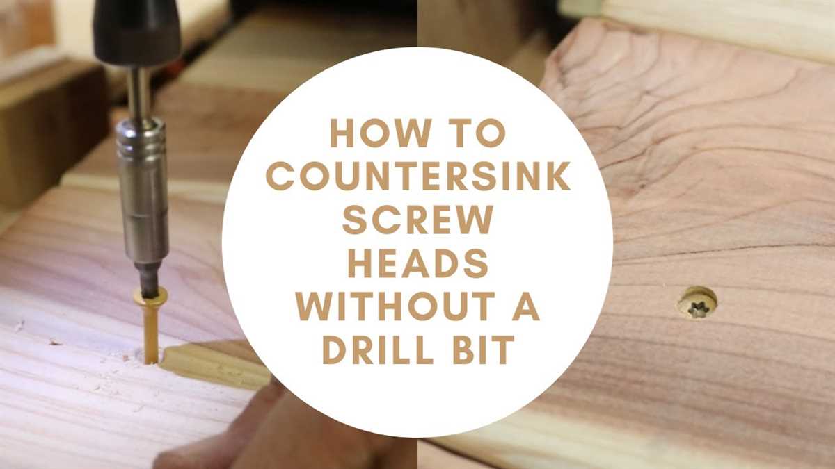 Drilling the Countersink Hole