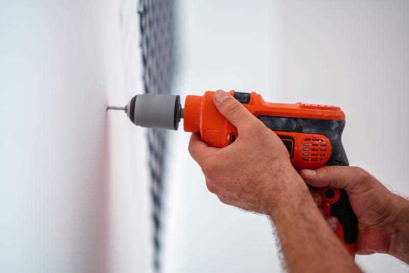 Drilling into the wall stud