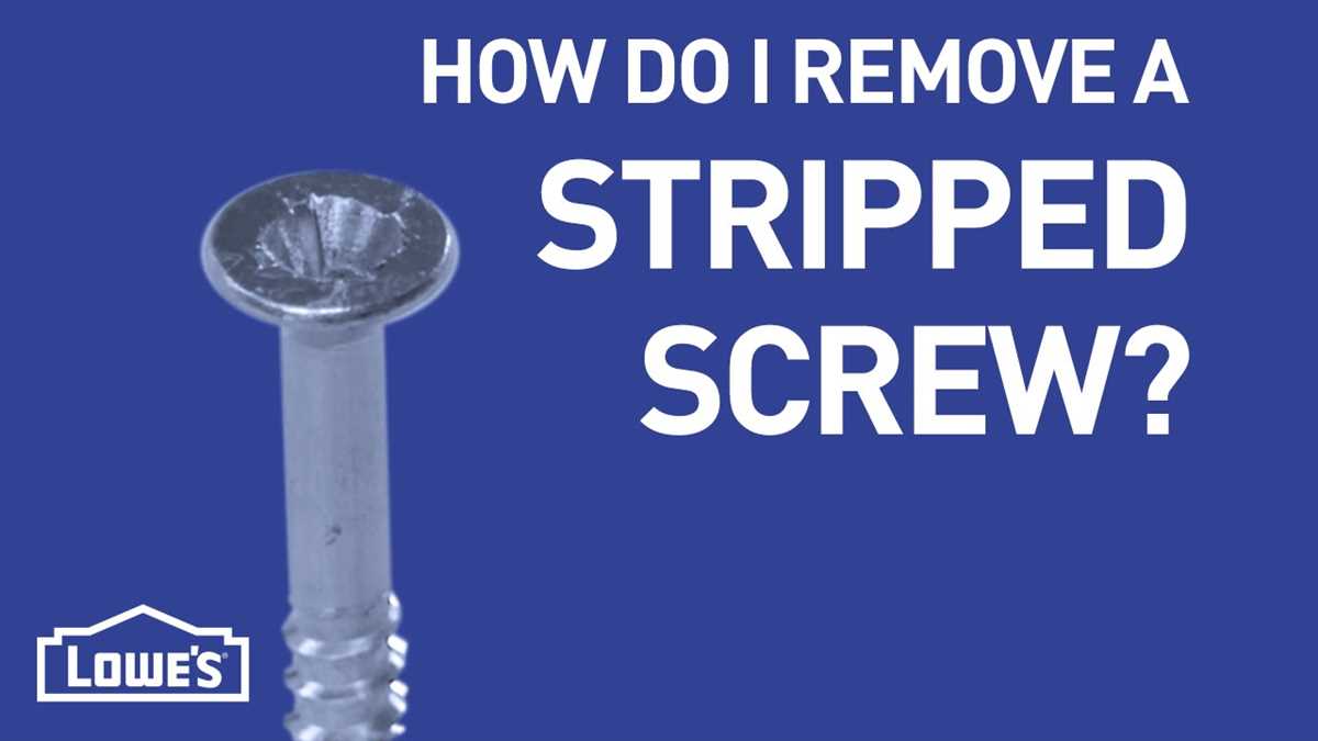 Step 2: Prepare the screw