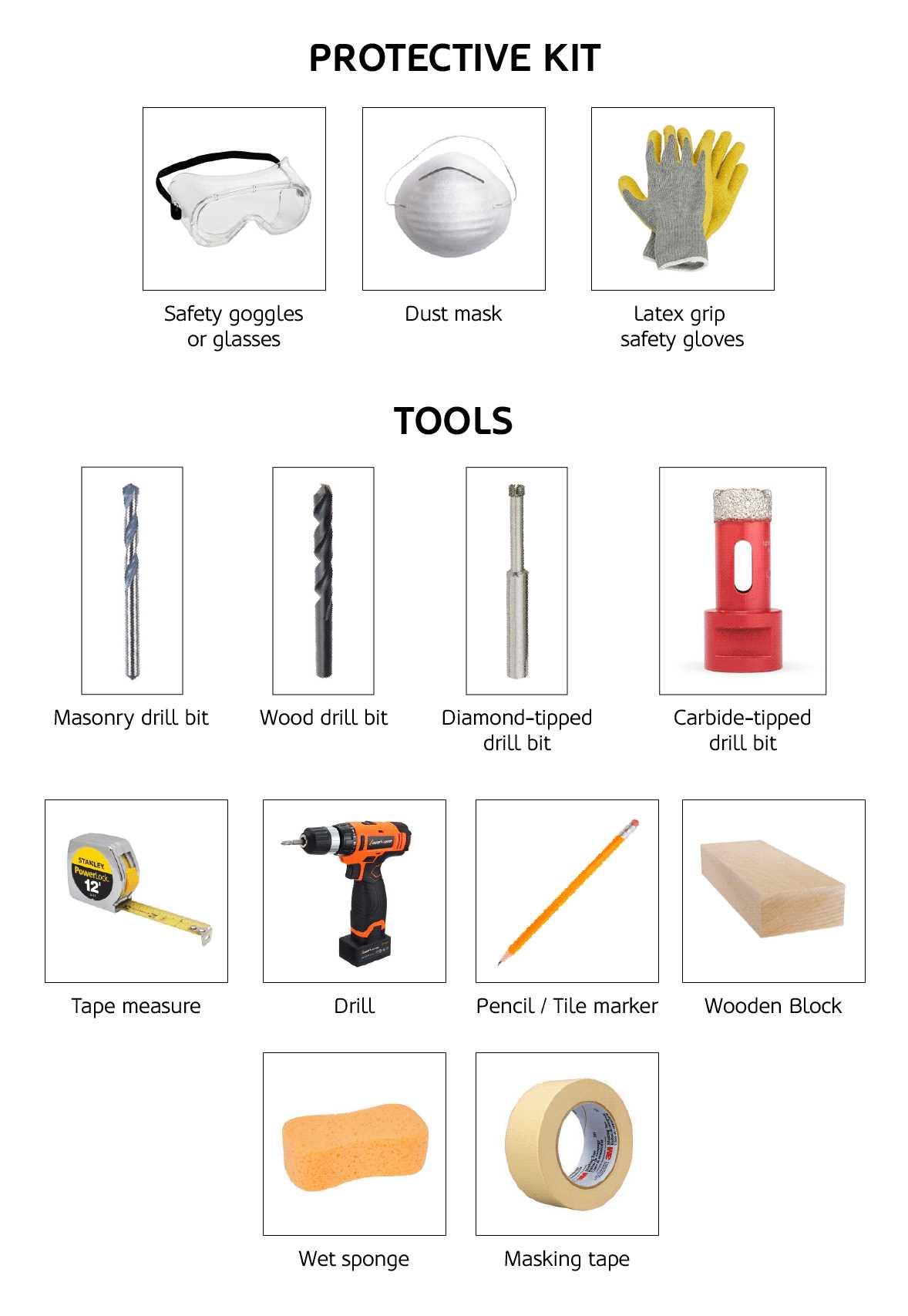 Proper Tools and Materials