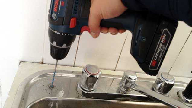 Securing the Stainless Steel Sink
