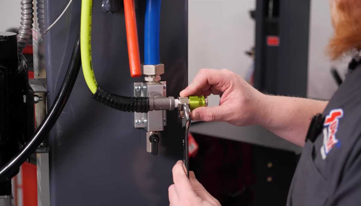 4. Secure the Air Compressor Lines