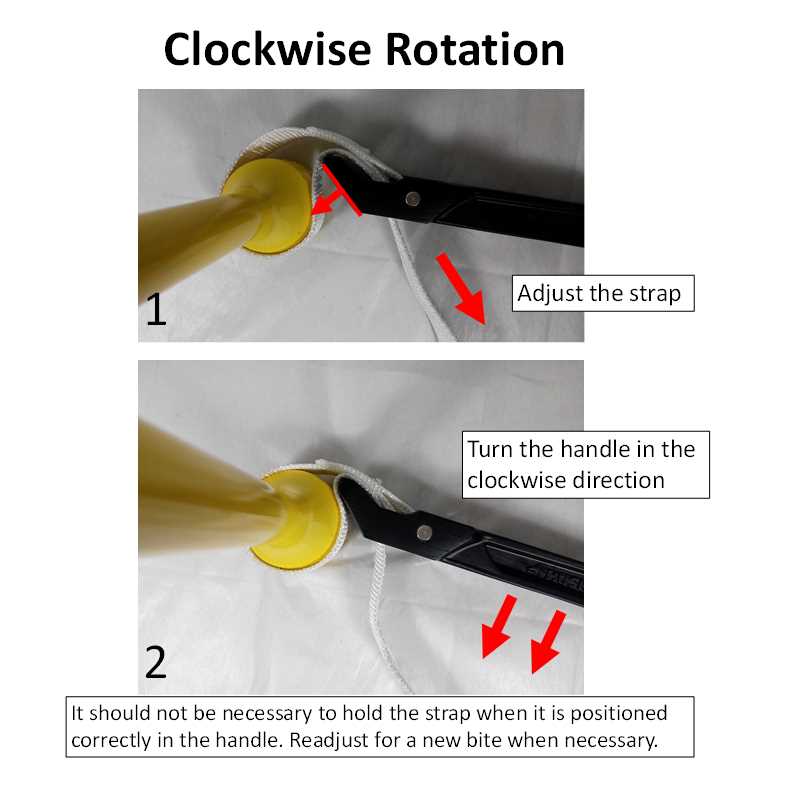 Step 3: Attach the strap to the handle