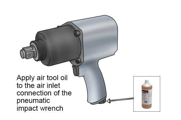 How to lubricate your air impact wrench