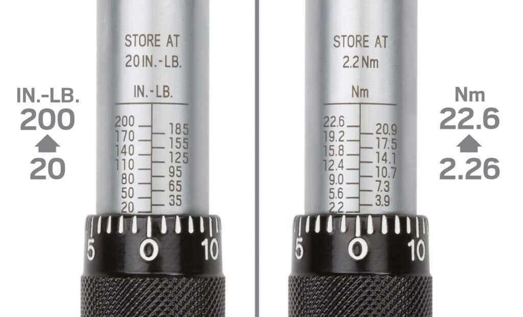 Using Inch Pounds for Torque Measurements