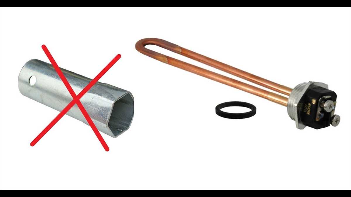 What to do if you cannot remove a water heater element without an element wrench