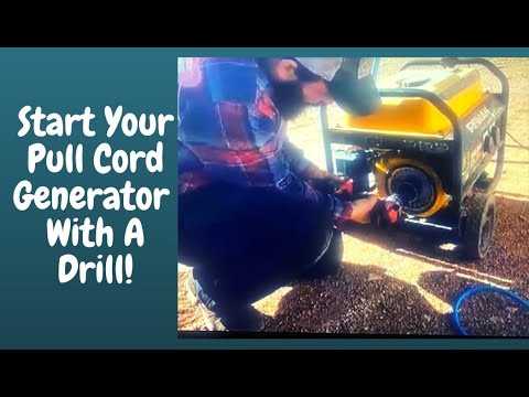 Connecting the Drill to the Generator