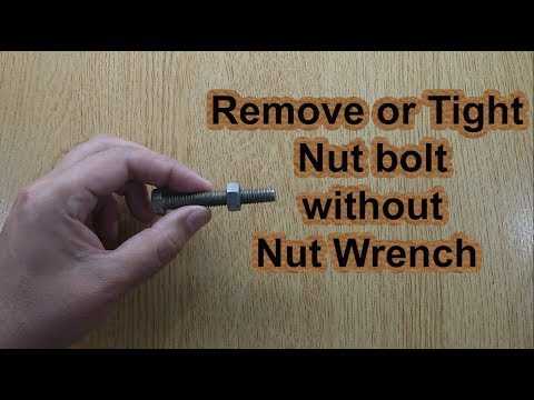 3. Using a makeshift wrench