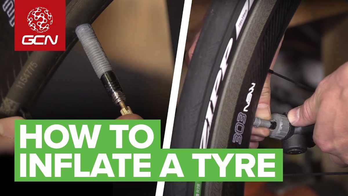 Inflate the bike tire