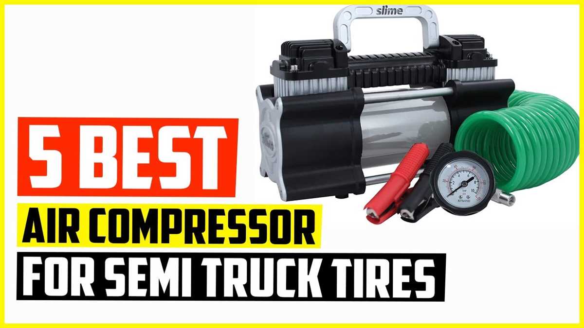 Importance of Air Compressor for Semi Truck Tires