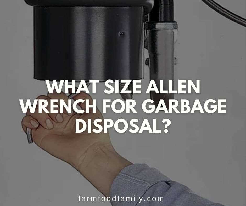 2. What size hex wrench is needed for a garbage disposal?